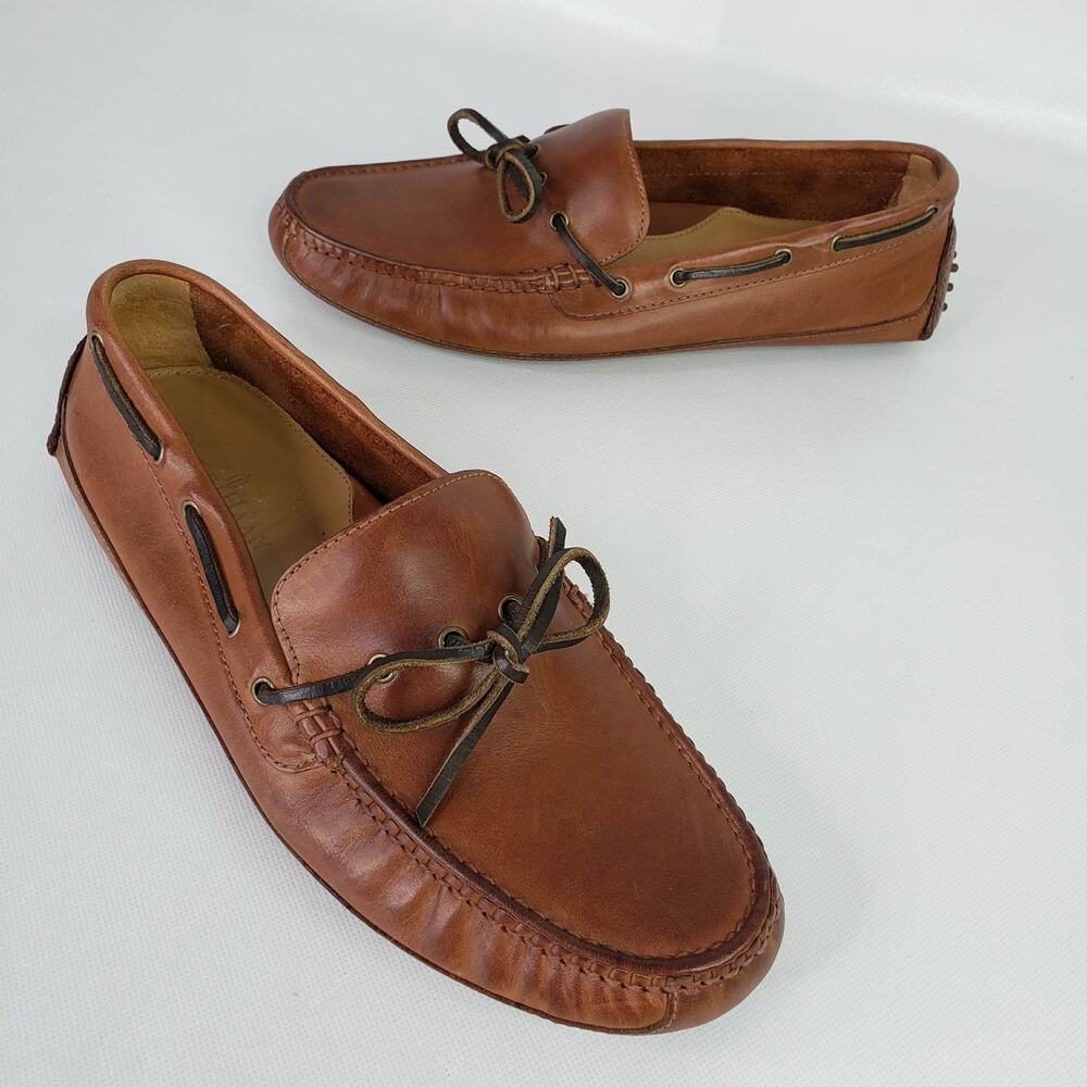 Cole Haan Grant Canoe Loafers Driving Mocs Shoes Brown Leather Mens Size 10 M